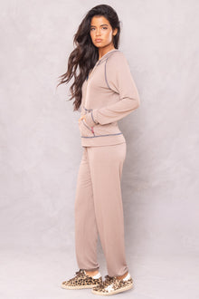 Women | Butter Terry Zip-Up Slouchy Hoodie | Woodsmoke
