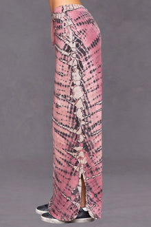 Women | Butter Terry Shirttail Maxi Skirt | Multi Color Adire Wash 1