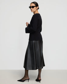 Charlotte | Camilla Seam-Detail Scoop-Neck Sweater in Size Extra Small