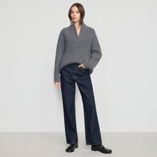 Campbell Shawl-Collar Sweater | Heather Grey