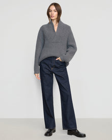 Beate | Campbell Shawl-Collar Sweater in Size Small