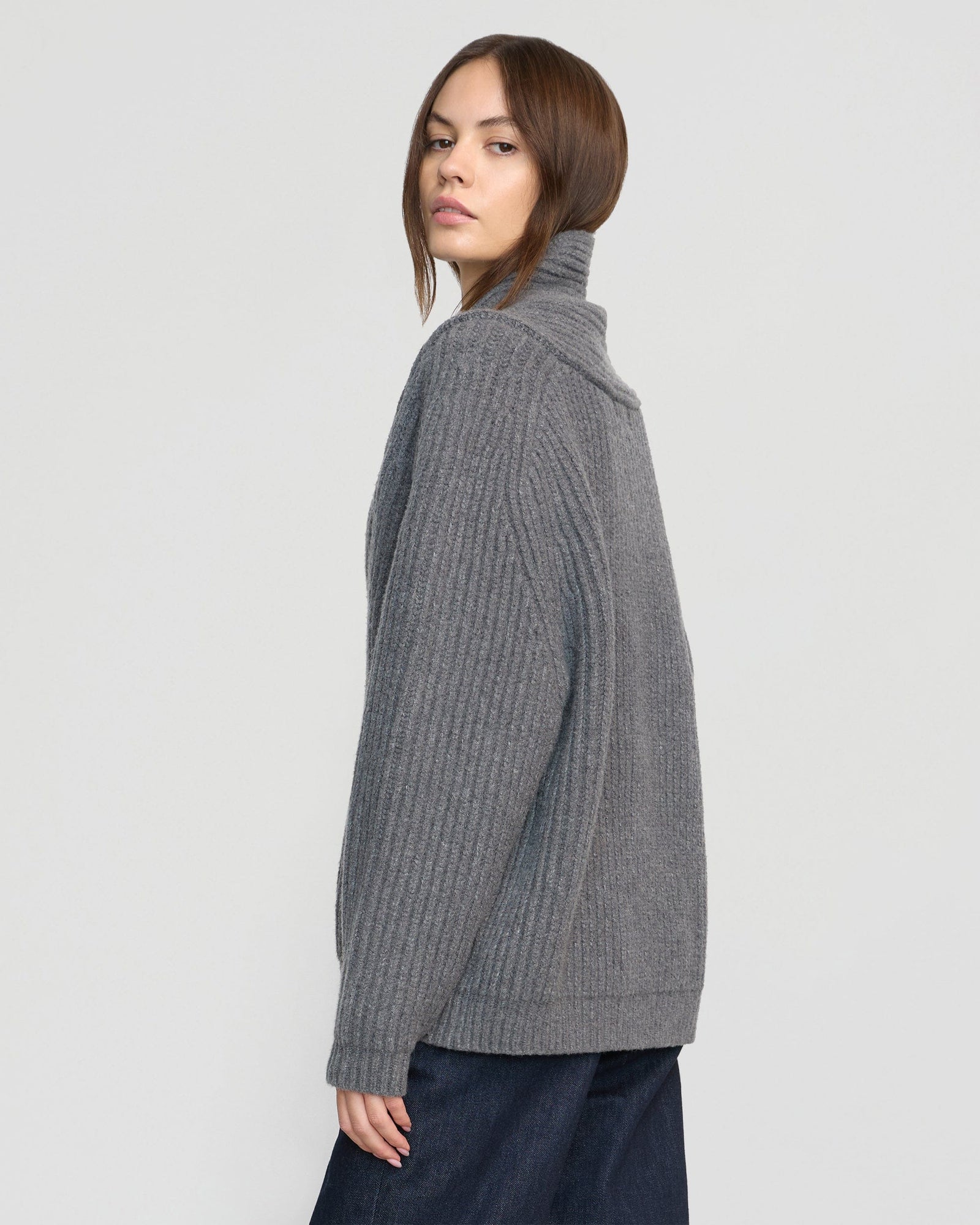 Beate | Campbell Shawl-Collar Sweater in Size Small