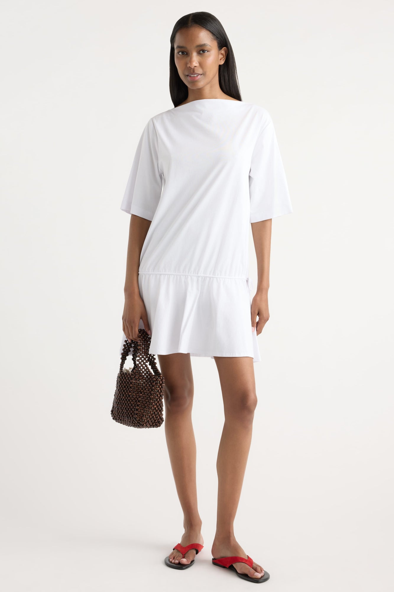 Isilda | Caro Cinchable T-Shirt Dress in Size Extra Small