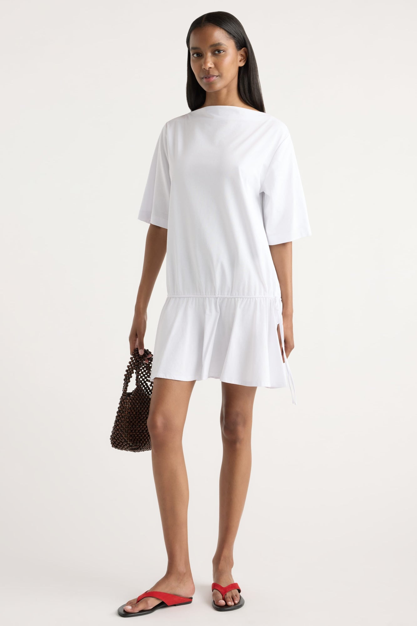 Isilda | Caro Cinchable T-Shirt Dress in Size Extra Small