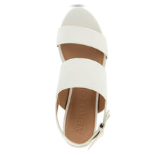 Camilia Sandal Platform | Bright White Faux Soft Nappa