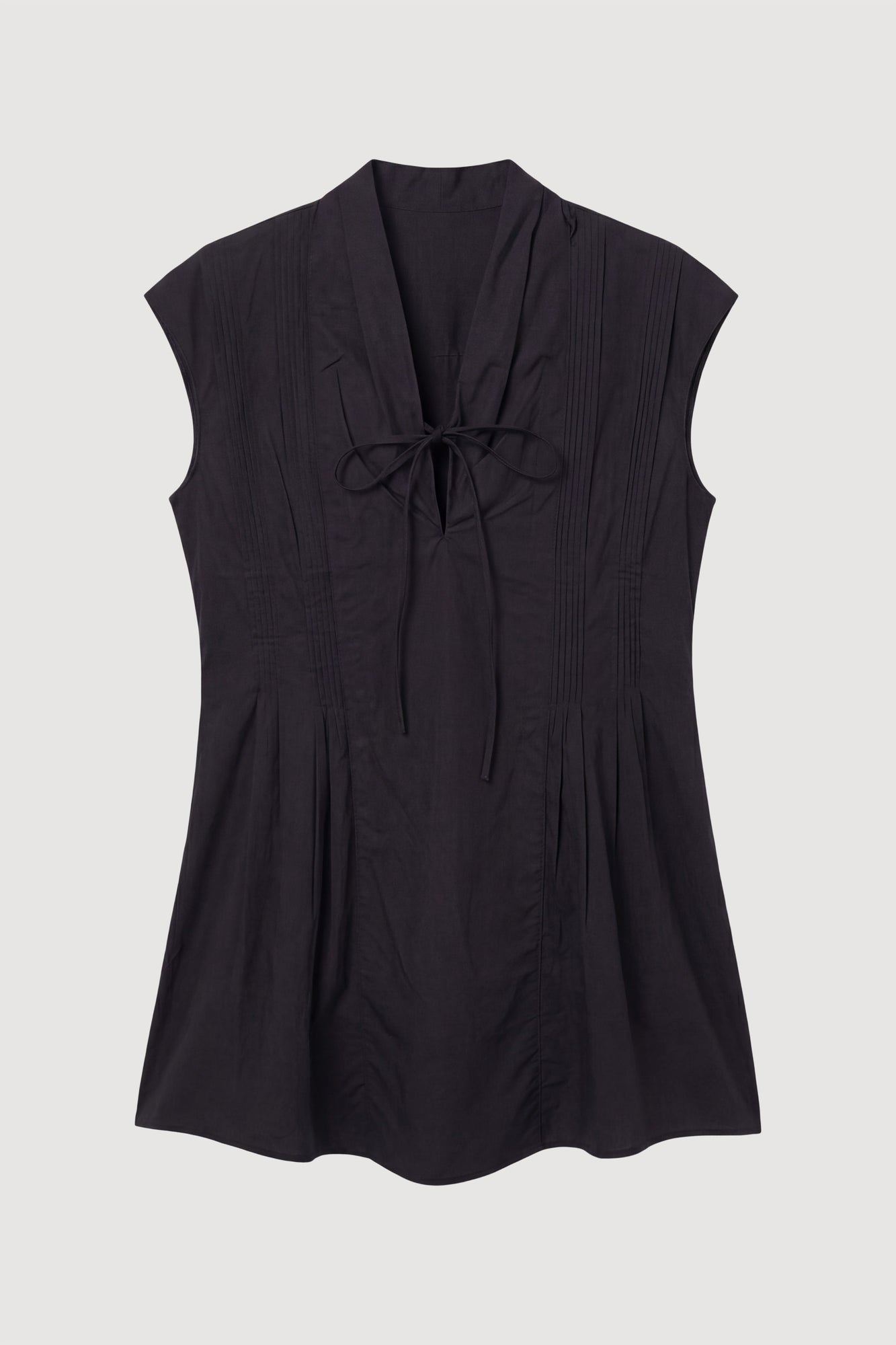 Arya | Claudine Pintuck-Pleated Blouse in Size Small - Flat