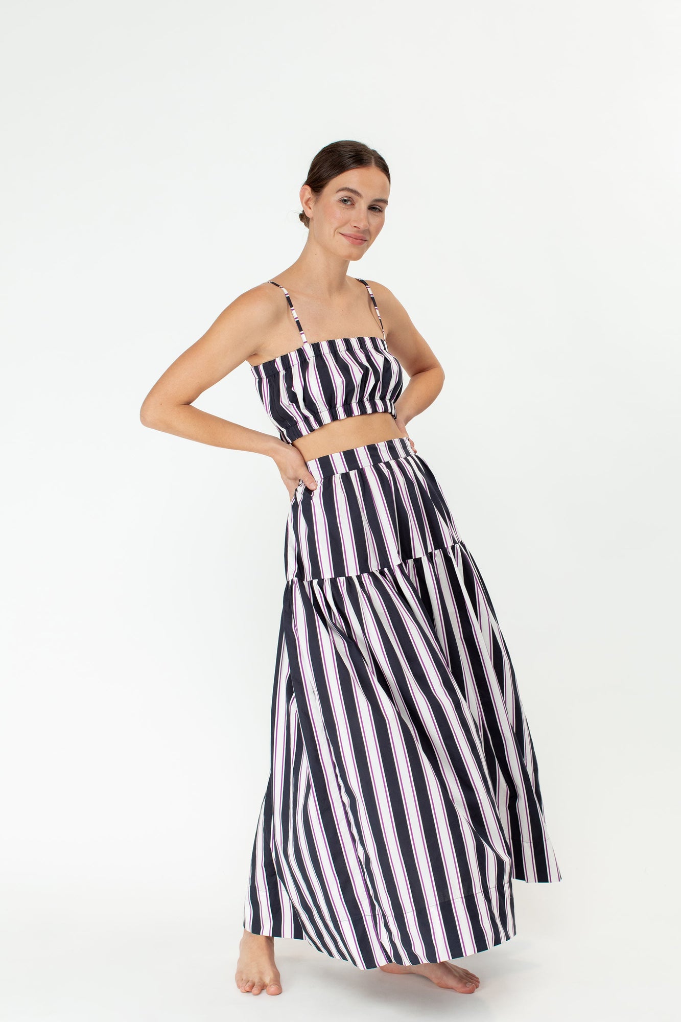 Alora Skirt | Cabana Stripe