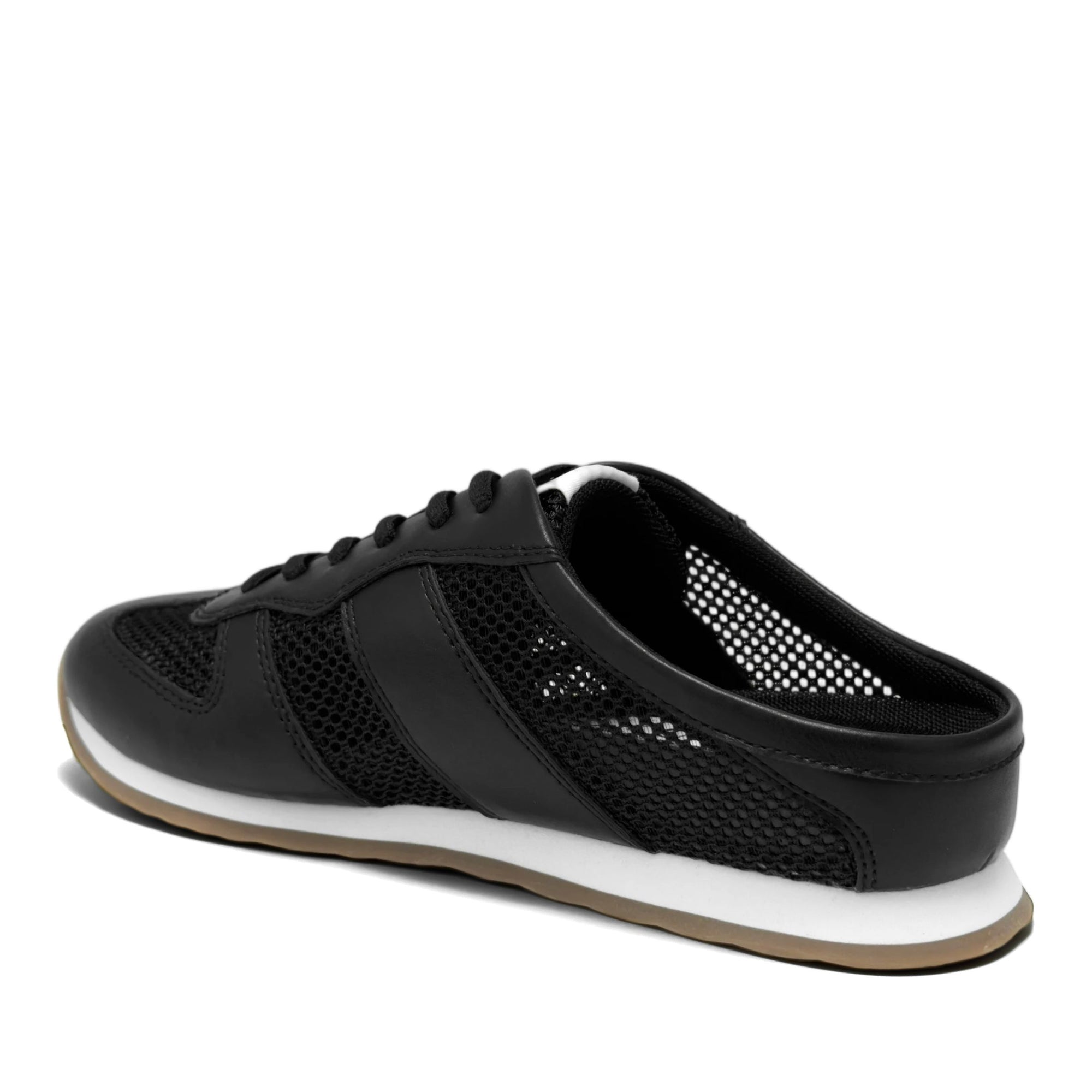Jettson Sport Mule | Black Faux Nappa/Mesh