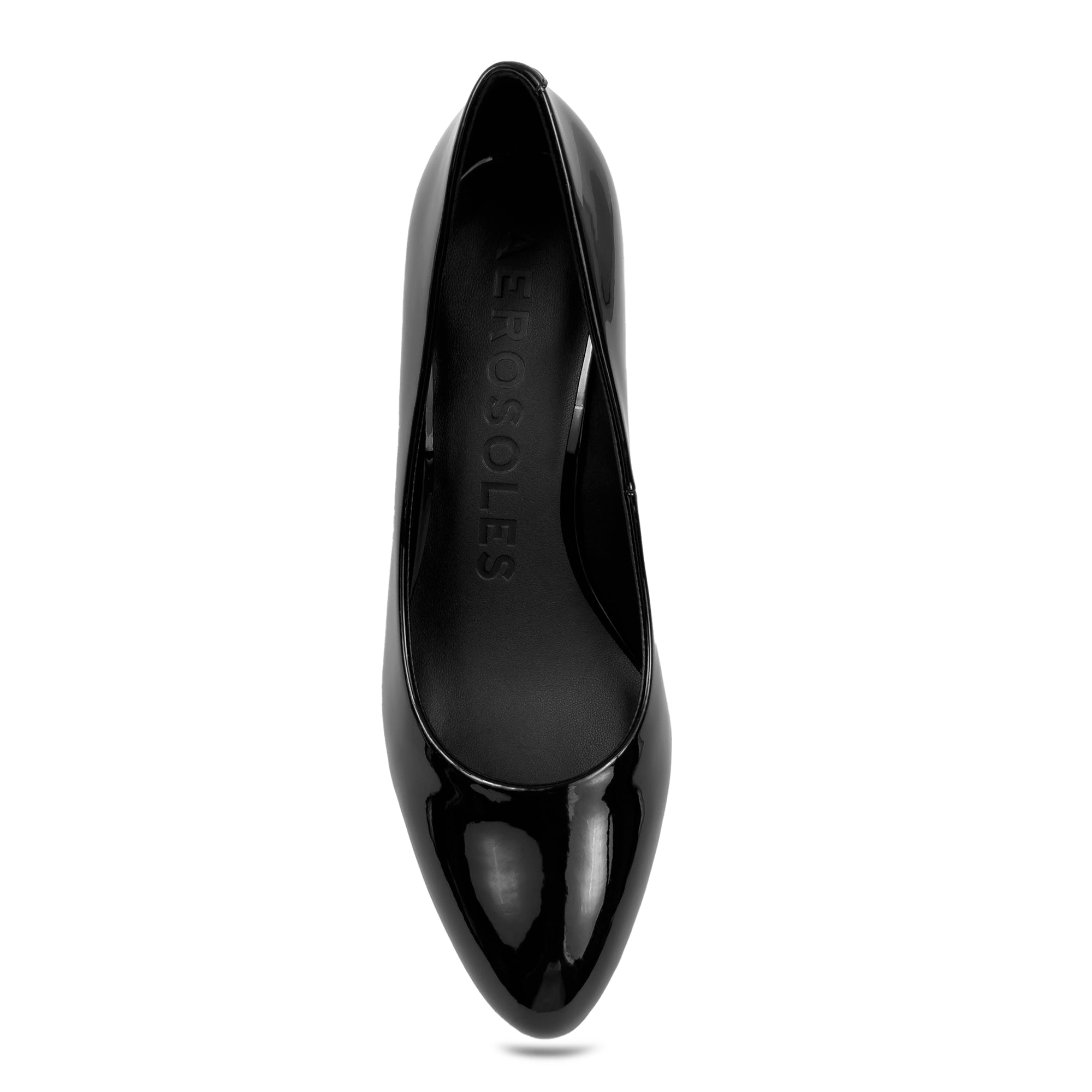 Betsy Dress Pump | Black Faux Soft Patent