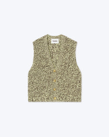 Dolan V-Neck Mouline Vest | Graphic Lime