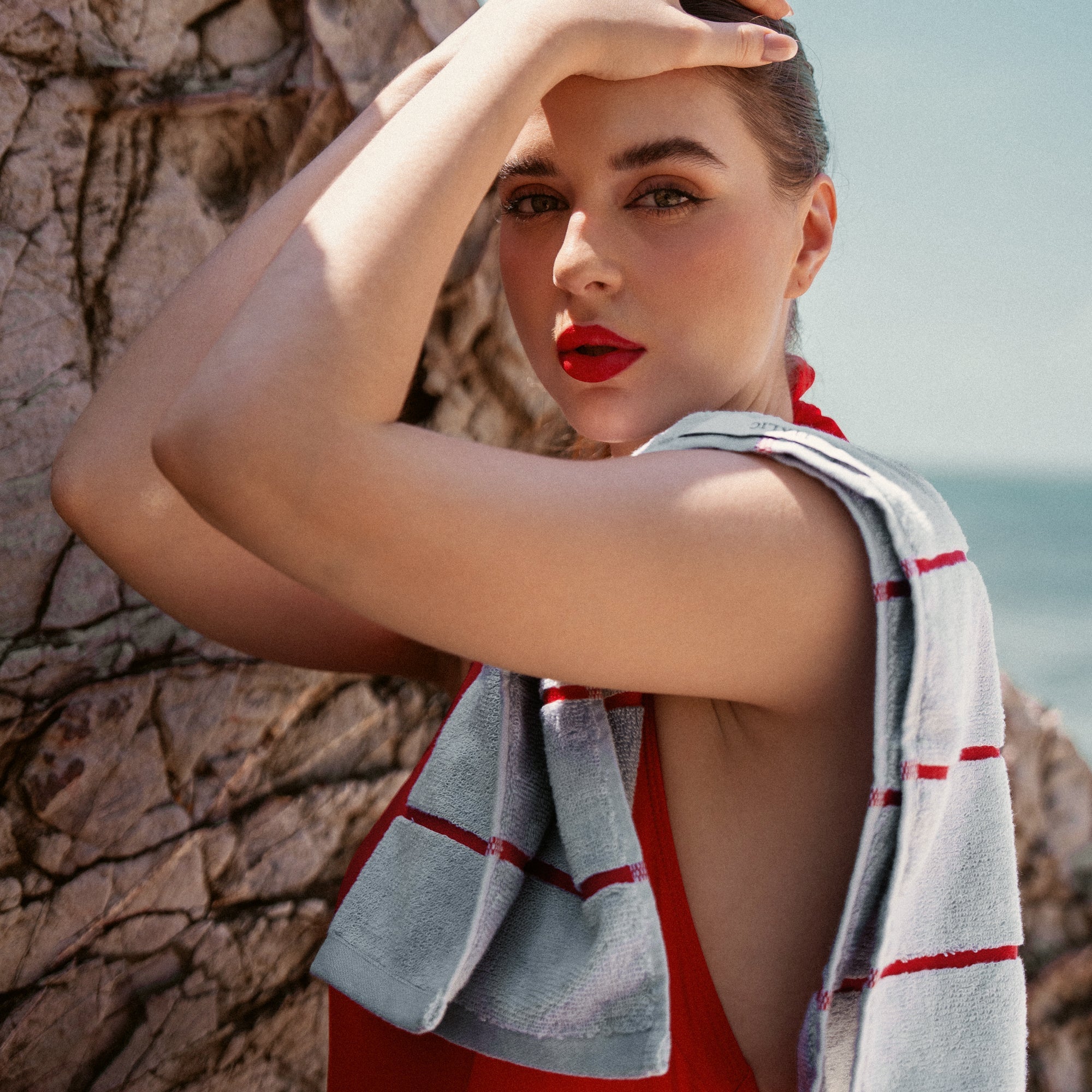 Deia Australian Cotton Towels | Sage/Ecru