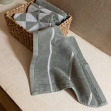 Deia Australian Cotton Towels | Sage/Ecru