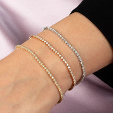 Mixed Mini Diamond Tennis Bracelet 14K - Adina's Jewels