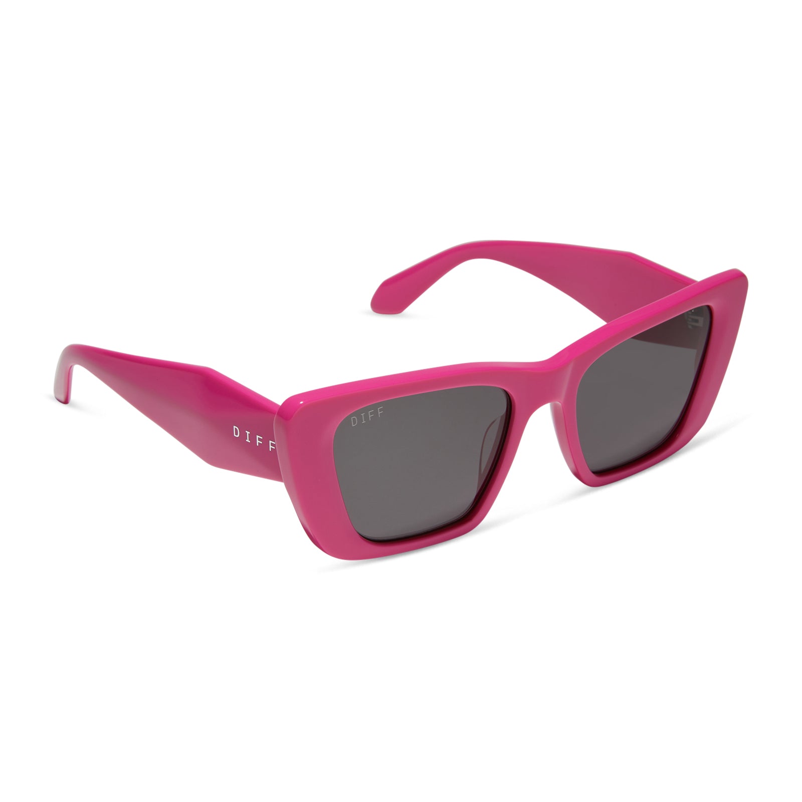 Womens | Aura Sunglasses | Bright Pink | Grey Polarized Lenses