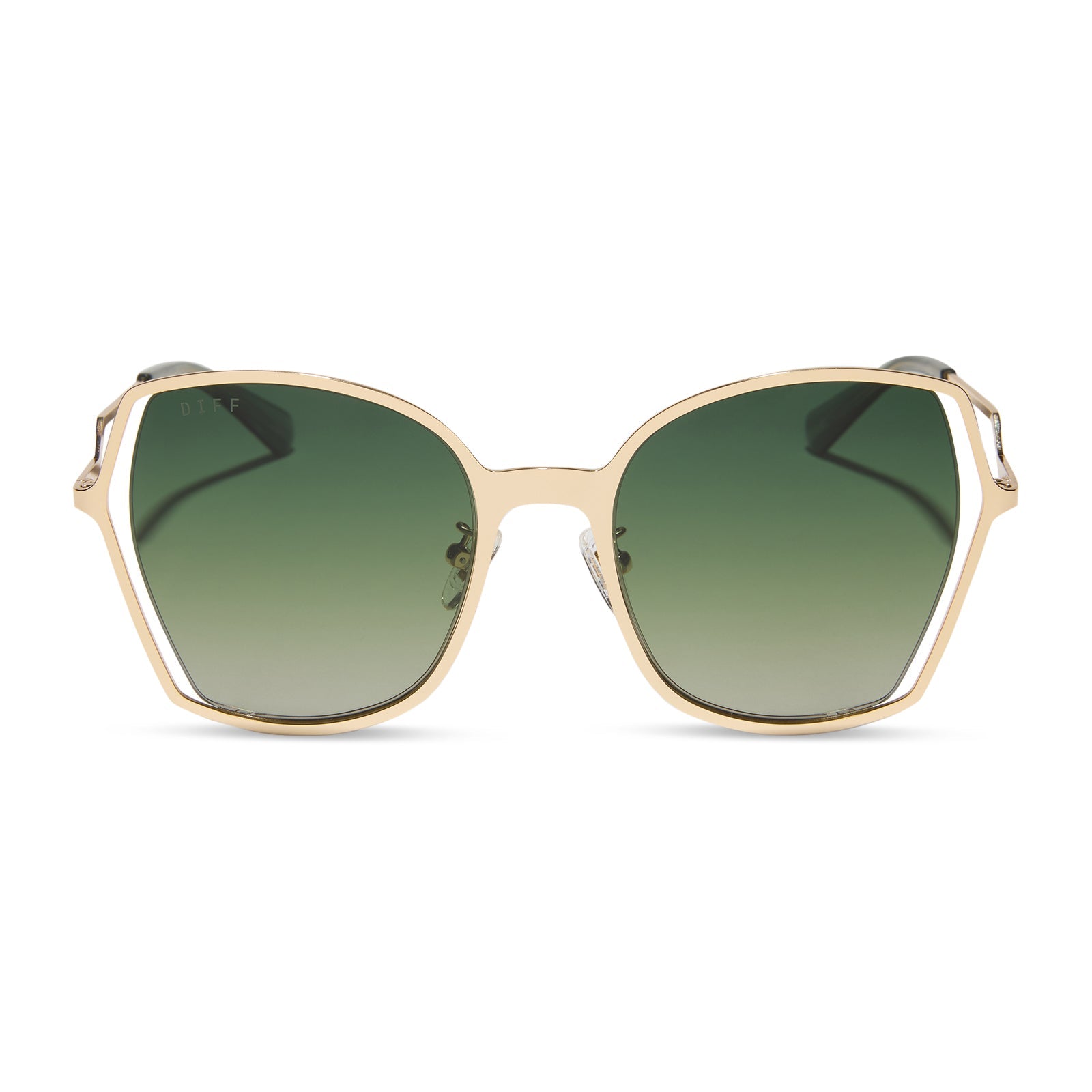 Womens | Donna III Sunglasses | Gold | Cool Matcha Gradient Polarized Lenses
