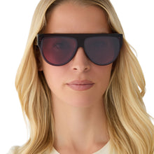 Womens | Georgie Sunglasses | Aubergine | Aubergine/Silver Flash Lenses