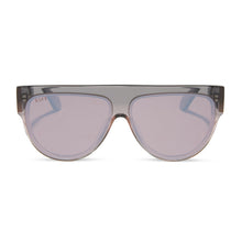 Womens | Georgie Sunglasses | Black Smoke | Vintage Rose Crystal Ombre/Mauve/Silver Flash Lenses