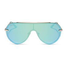 Womens | Imani Sunglasses | Gold | Aquatic Awe Lenses