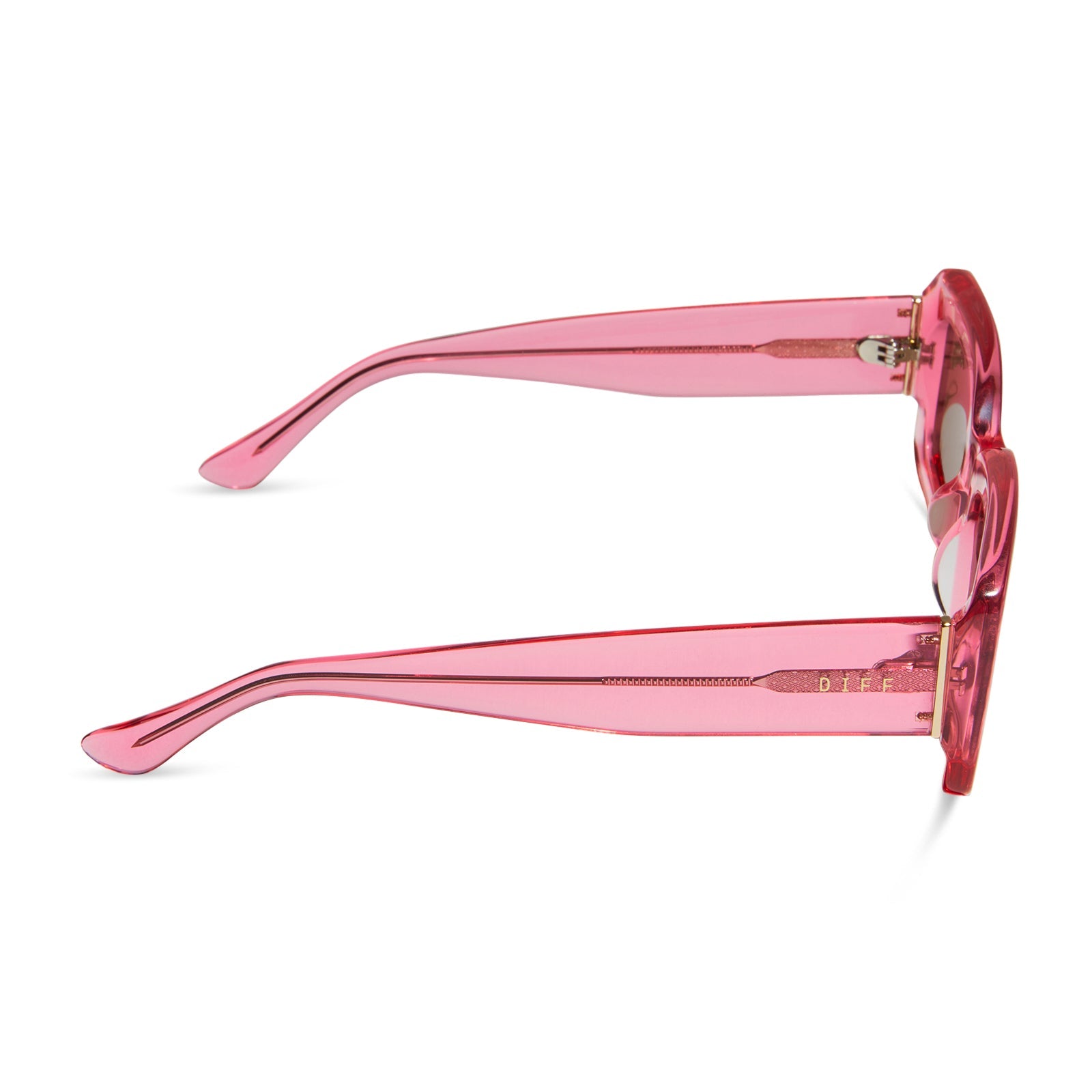 Womens | Indy Sunglasses | Candy Pink Crystal | Brown Lenses