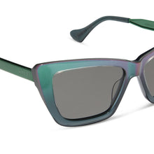 Womens | Elphaba Emerald Sunglasses | Enchanting Emerald To Black | Shadowy Grey Lenses