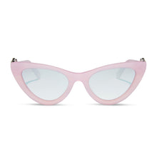 Womens | Glinda Upland For Good Sunglasses | Glassy Pink Crystal | Silver Flash Lenses