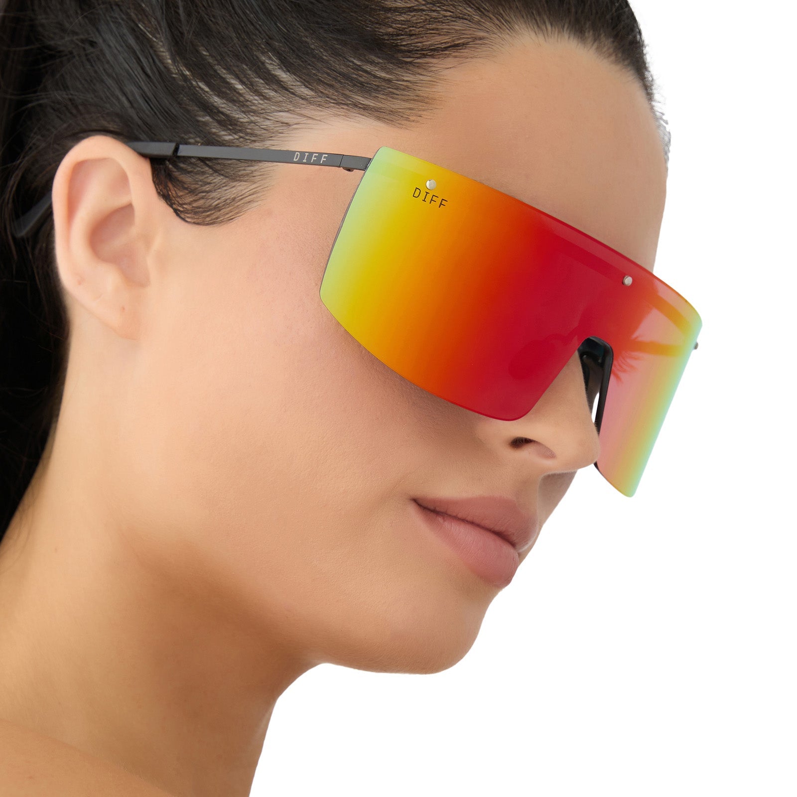 Unisex | Grandslam Sunglasses | Black | Rainbow Polarized Lenses