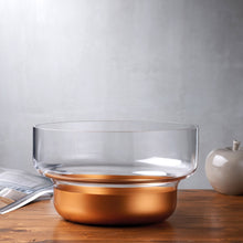 Contour Bowl Copper Base - Small | Clear Crystal/Copper