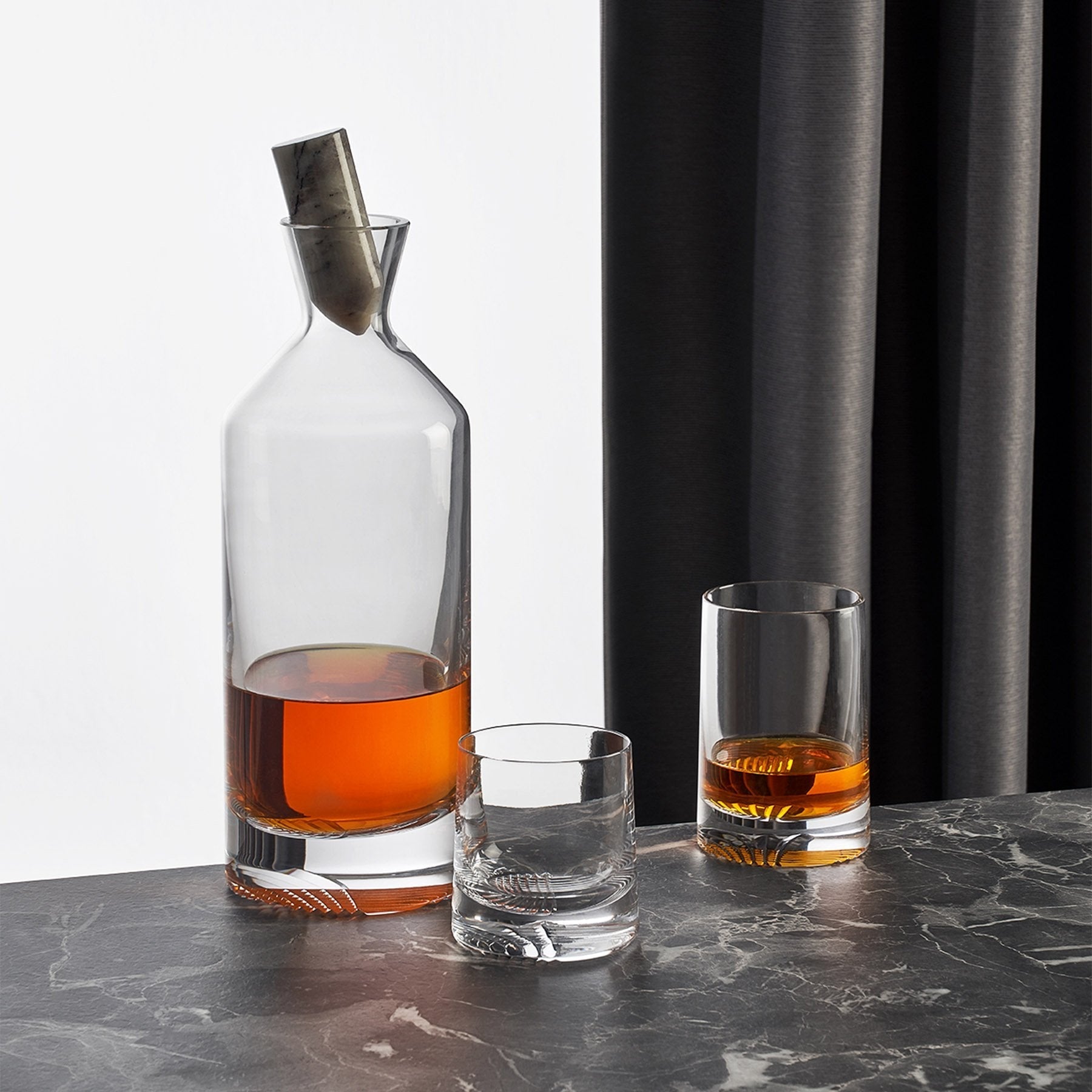 Alba Whisky Sof Glasses | Clear Crystal | Set of 2