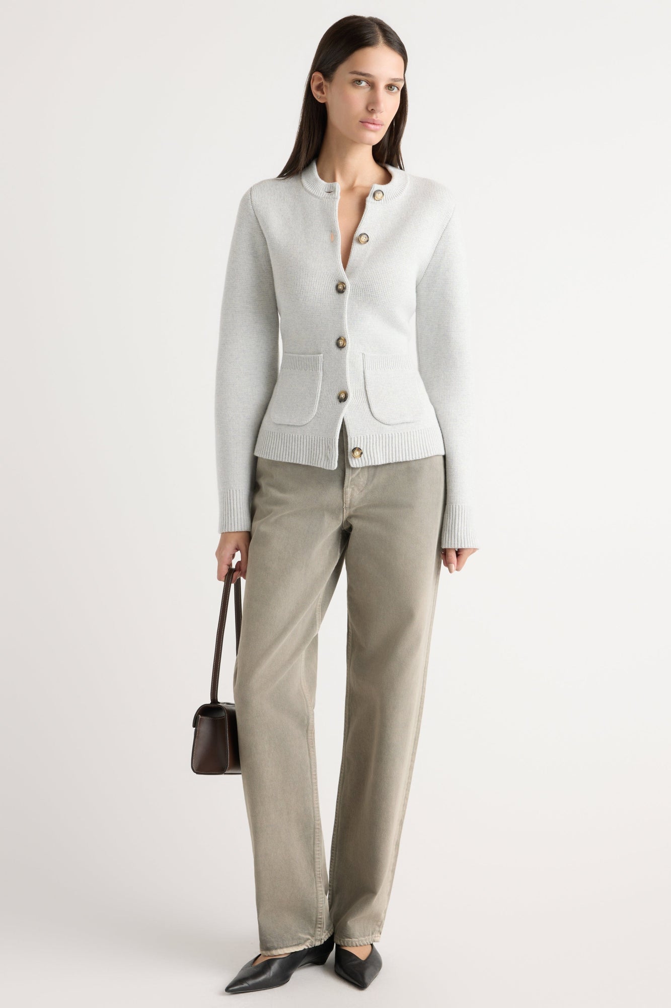Karolina | Eames Organic Cotton-Wool Cardigan in Size Extra Small