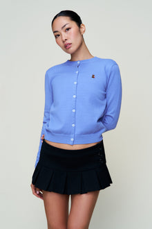 Womens | June Relaxed Wool Cardigan | Fearless Blue