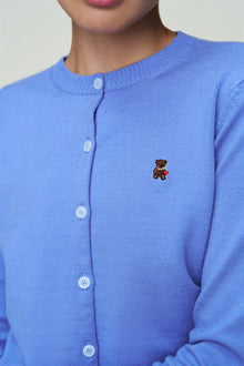 Womens | June Relaxed Wool Cardigan | Fearless Blue