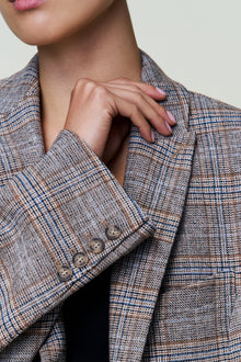Womens | The Perfect Oversized Tarten Blazer | Green Tartan