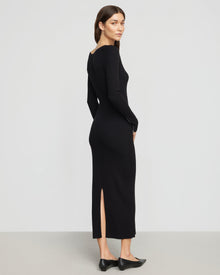 Renee | Elizabeth Zipper-Sleeve Ribbed Dress in Size Small