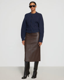 Luisa | Eloise Button Cable Cardigan in Size S