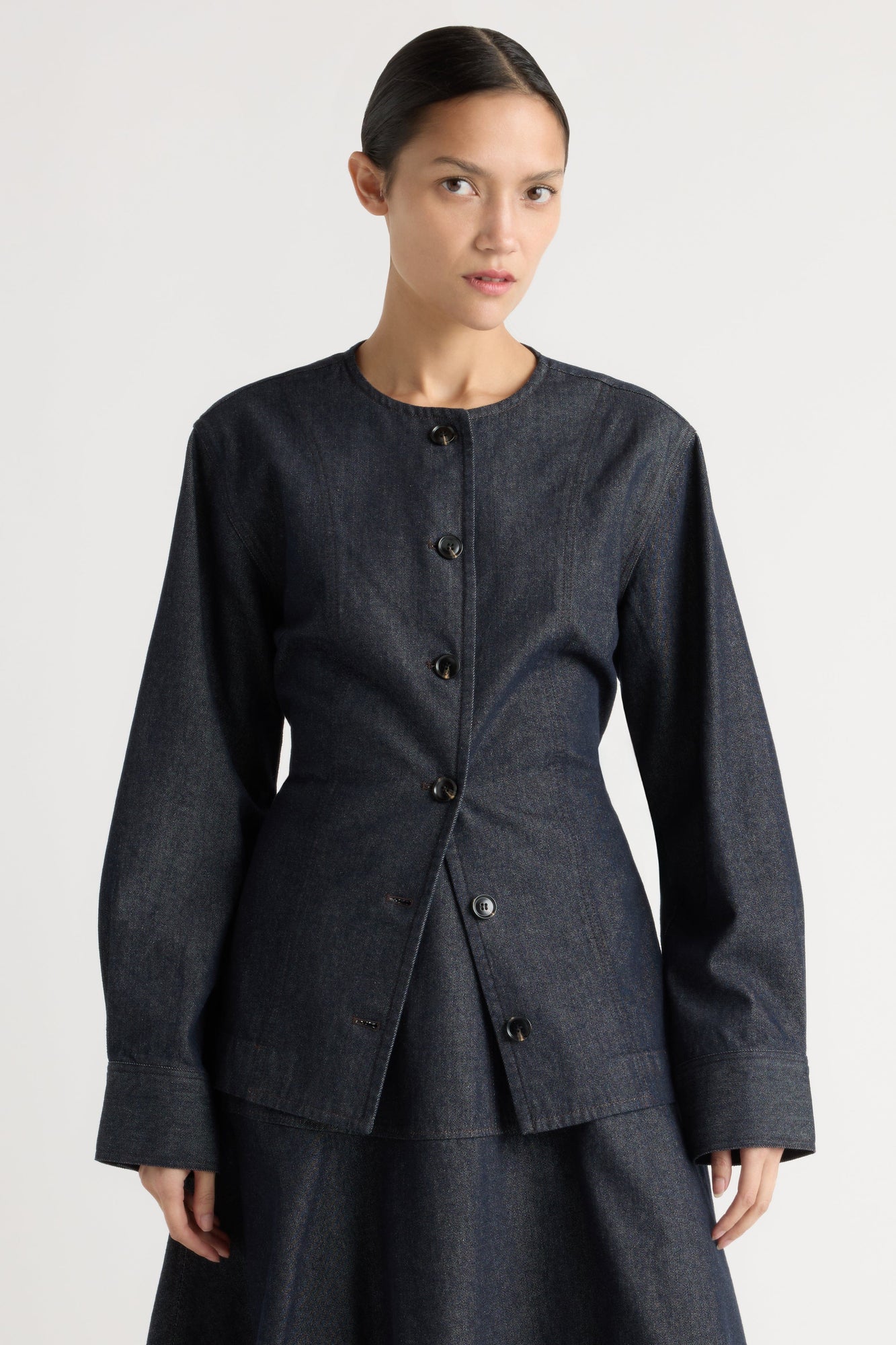 Charlotte | Emerson Cinch-Waist Denim Jacket in Size Small