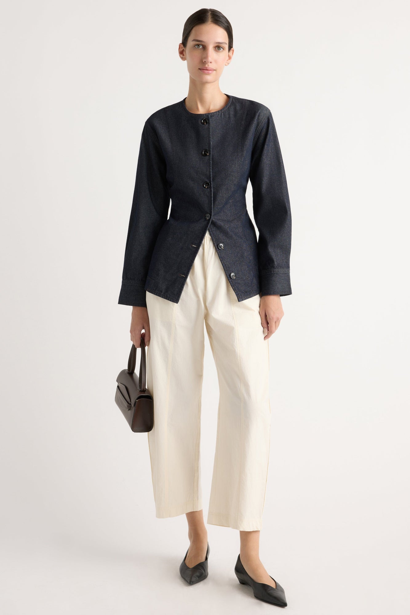 Karolina | Emerson Cinch-Waist Denim Jacket in Size Extra Small