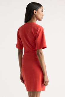 Isilda | Fallon Organic Cotton T-Shirt Wrap Dress in Size Extra Small