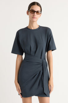 Karolina | Fallon Organic Cotton T-Shirt Wrap Dress in Size Extra Small