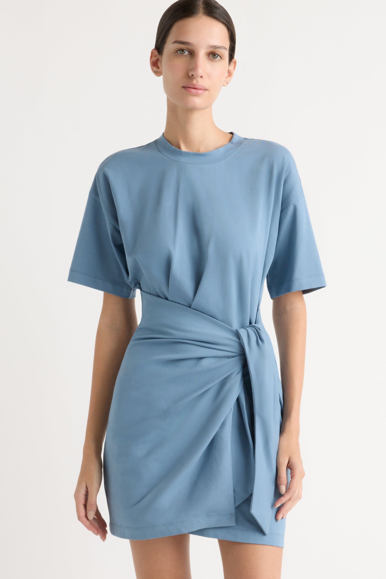 Karolina | Fallon Organic Cotton T-Shirt Wrap Dress in Size Extra Small