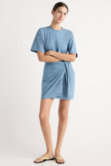 Karolina | Fallon Organic Cotton T-Shirt Wrap Dress in Size Extra Small