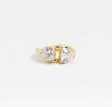 The Heart Stone Ring (Set Of 2) | 18K Gold Plated Brass
