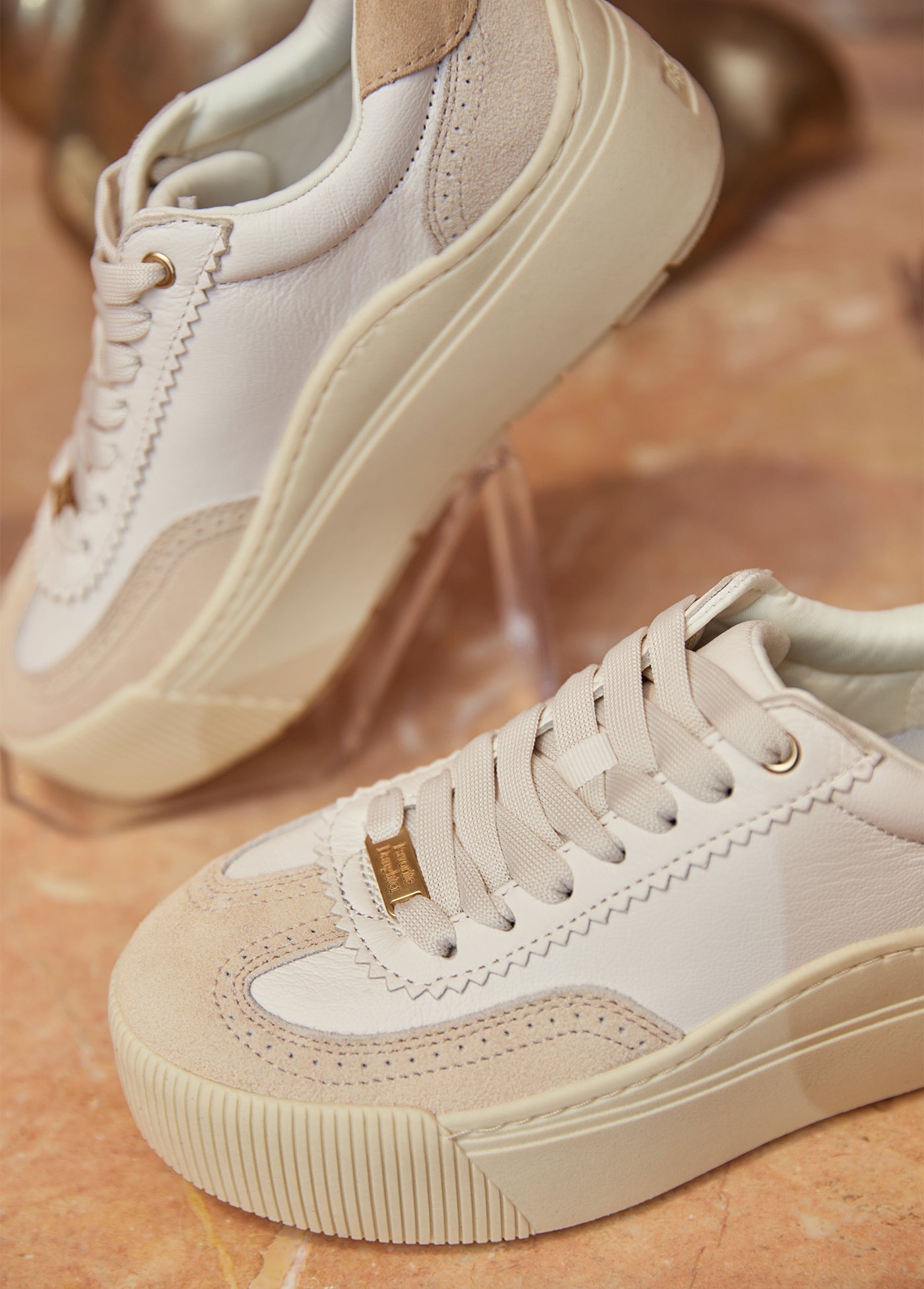 warm white sand leather