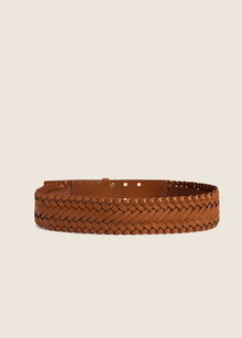 The Woven Waist Belt | Woven Tan