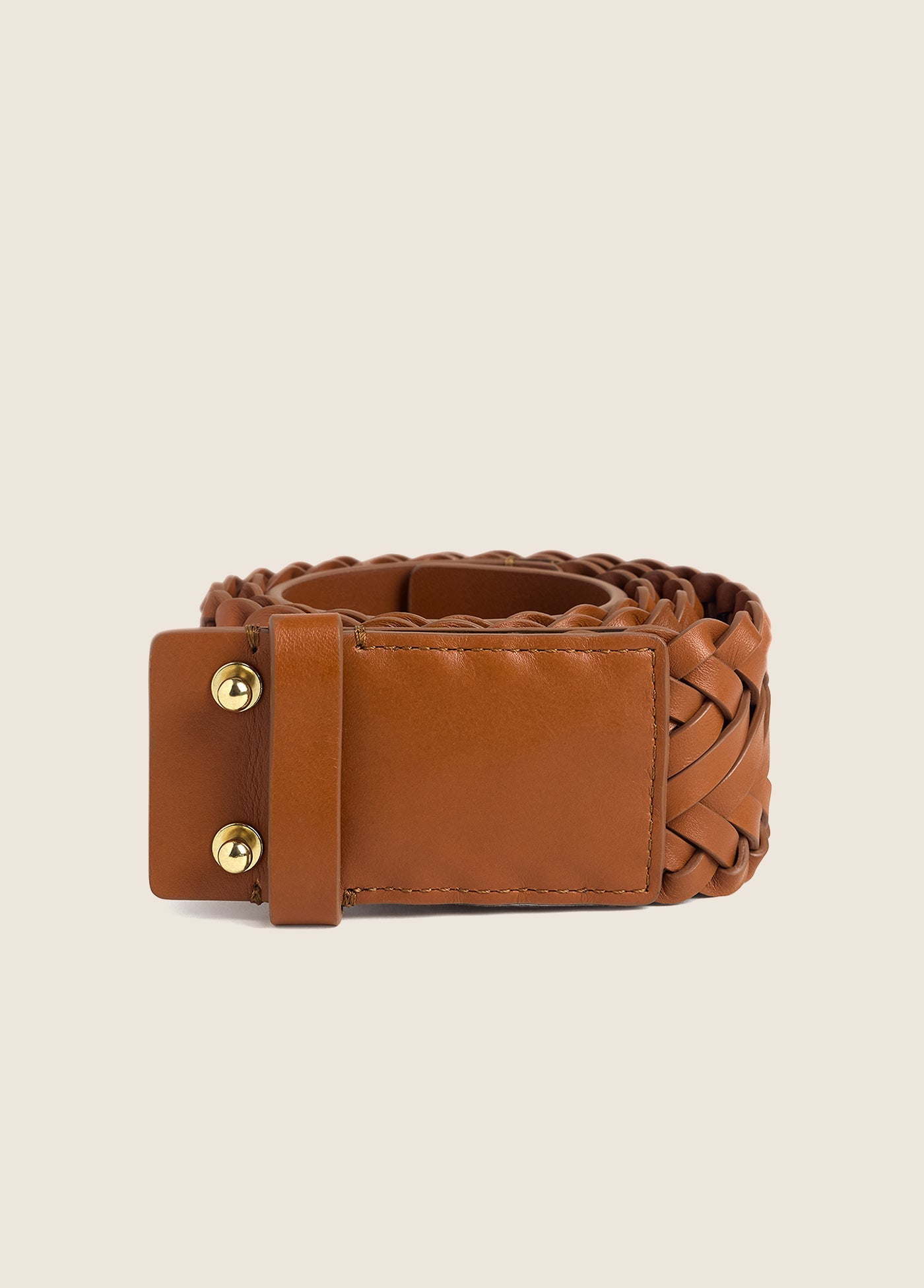 The Woven Waist Belt | Woven Tan