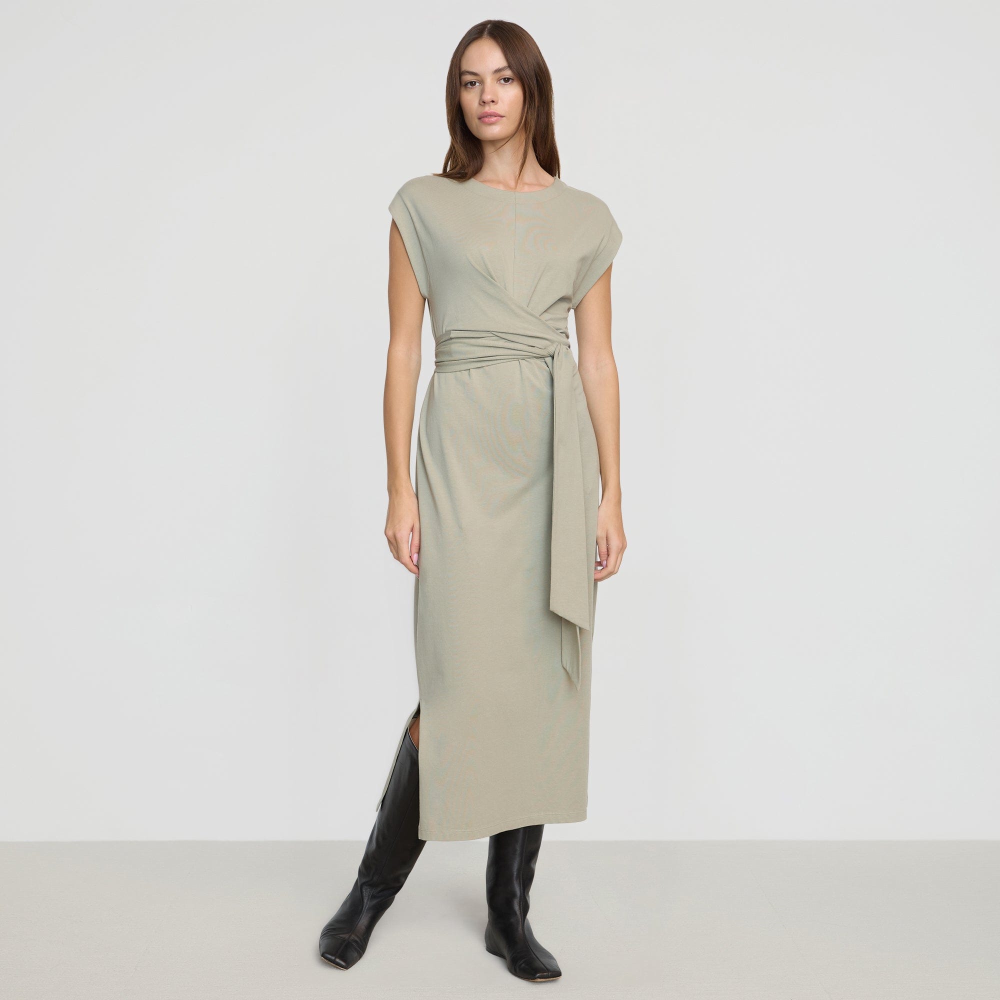 Fei Tie-Front Organic Cotton Dress | thyme