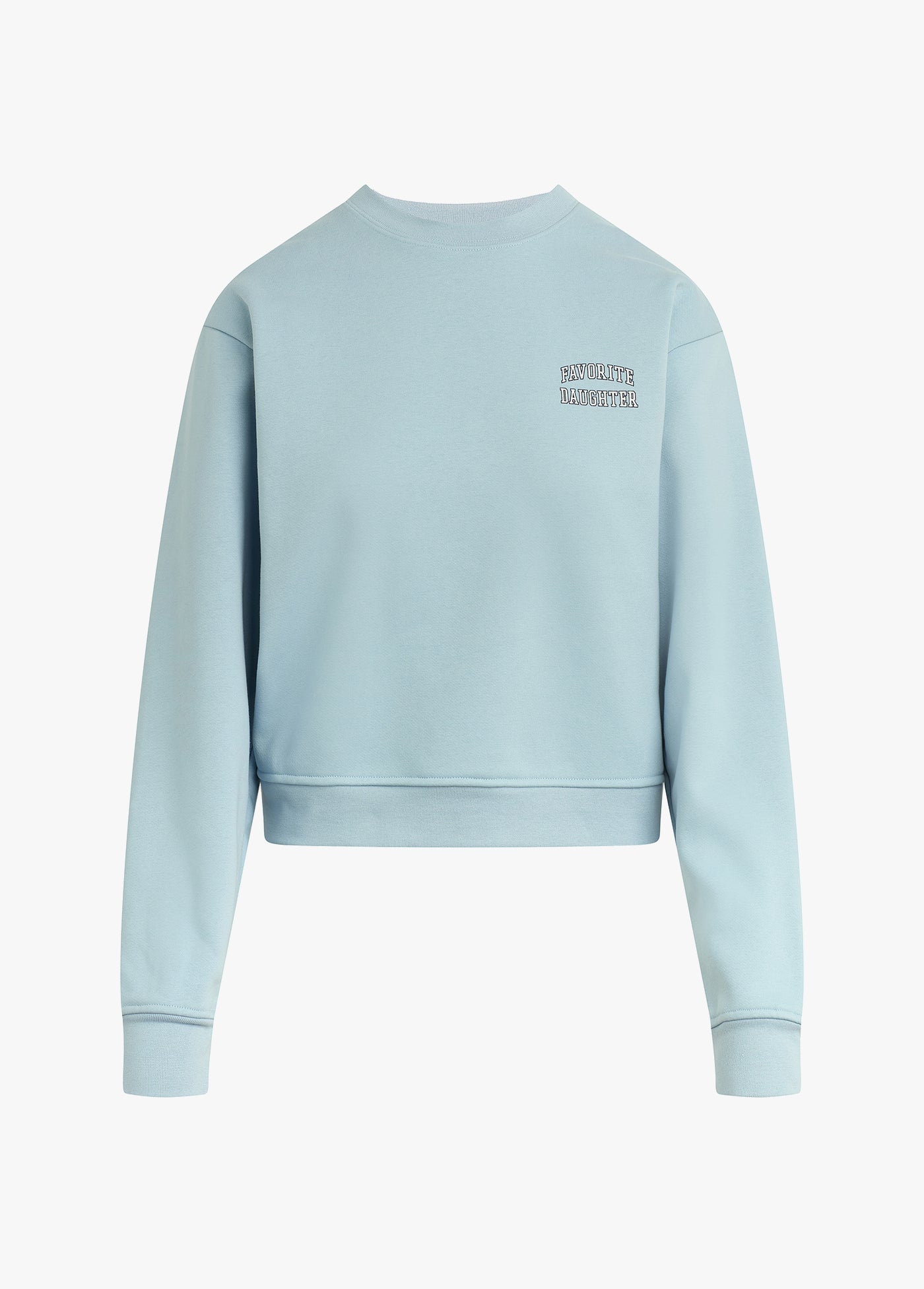 The Collegiate Chest Classic Sweatshirt | Sea Blue Gardenia