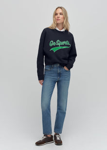 navy green white