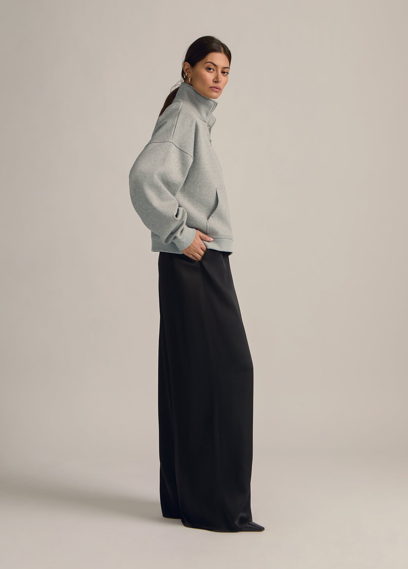 The Coaches Half Zip Jacket | Heather Grey