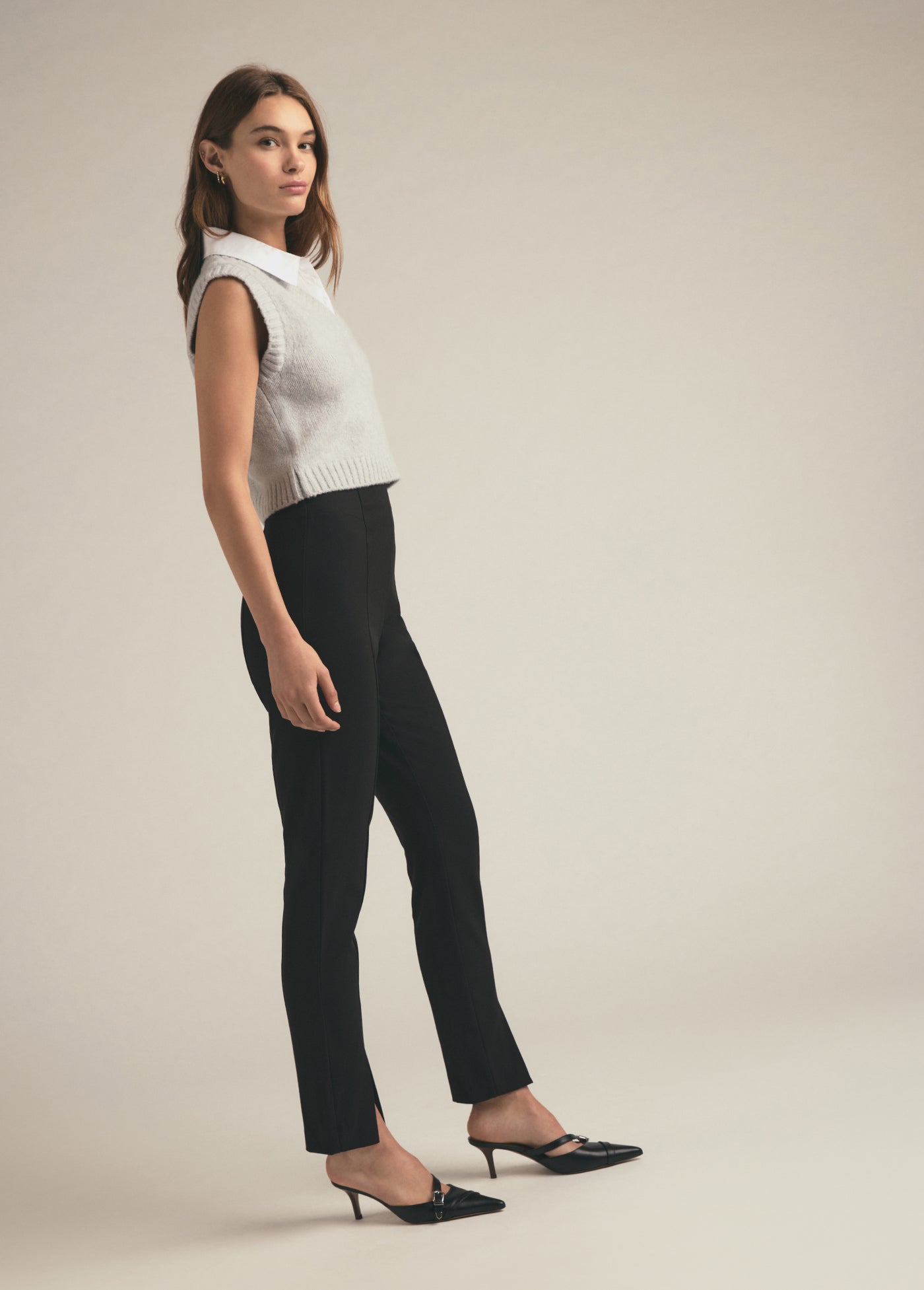 The Leigh Vest | Light Grey