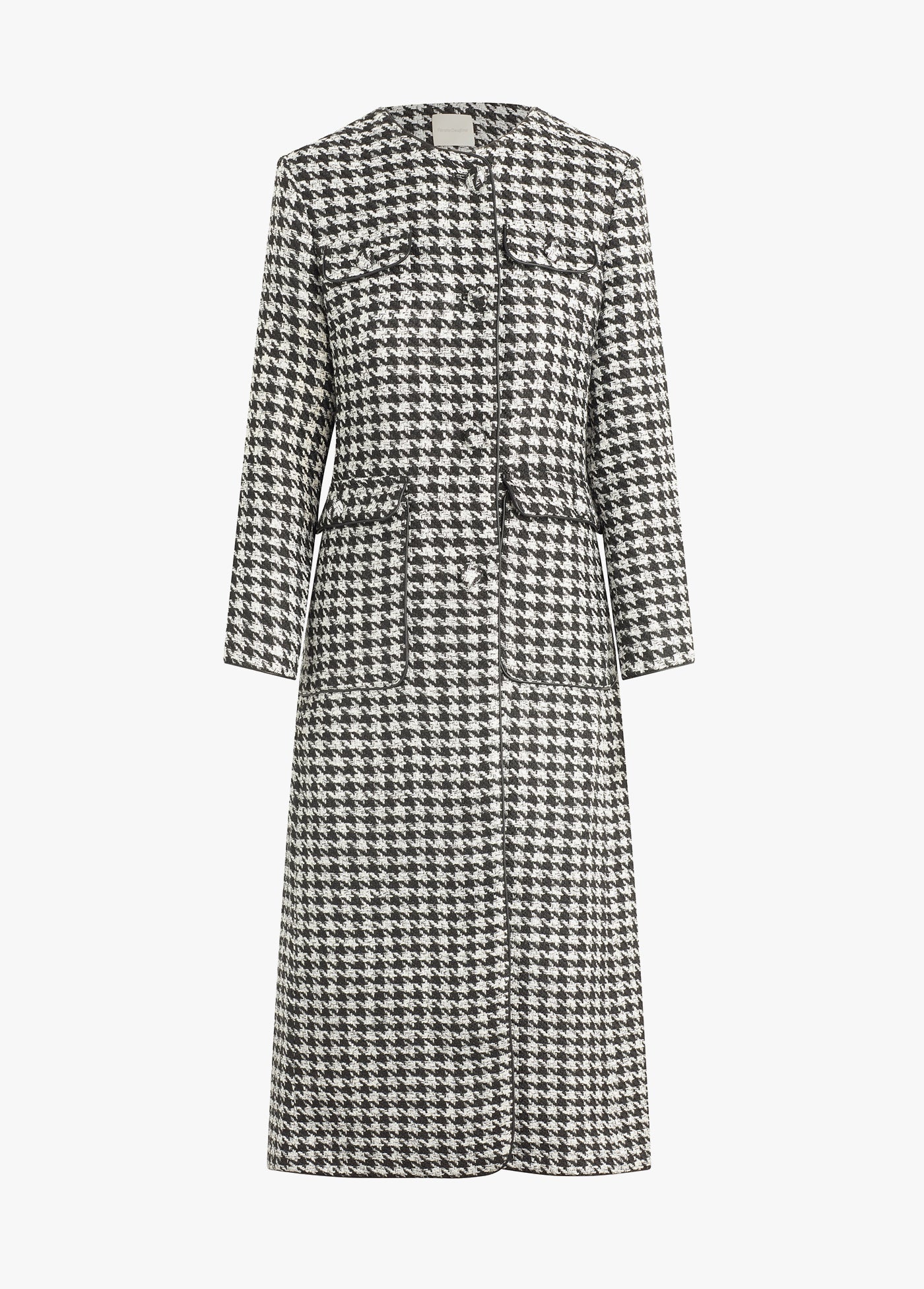 black white houndstooth